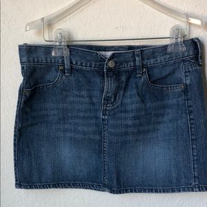 Denim mini skirt